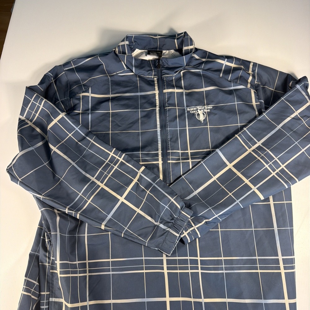 Nike Golf Robert Trent Jones Golf Trail Plaid Full Zip Jacket Men's XL